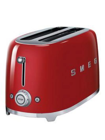 Smeg Tsf02 4-Slice Toaster - Red Smeg Tsf02 4-Slice Toaster - Red